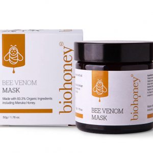Manuka Bienengift Gesichtsmaske – Organische Naturkosmetik mit MGO300+ Manukahonig zertifiziert – Anti-Aging Creme, Hautstraffend & Feuchtigkeitsspendend, Bio-Gesichtsmaske gegen Falten