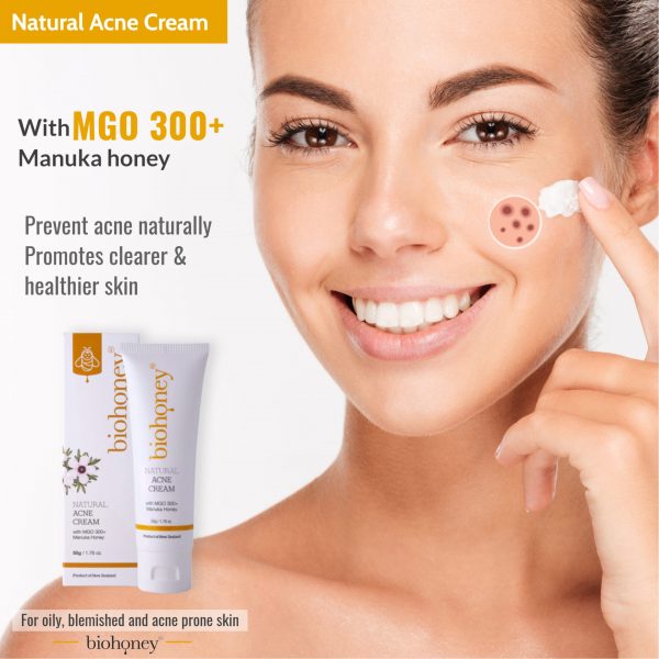 Biohoney Manuka natürliche Akne Creme – Bild 4