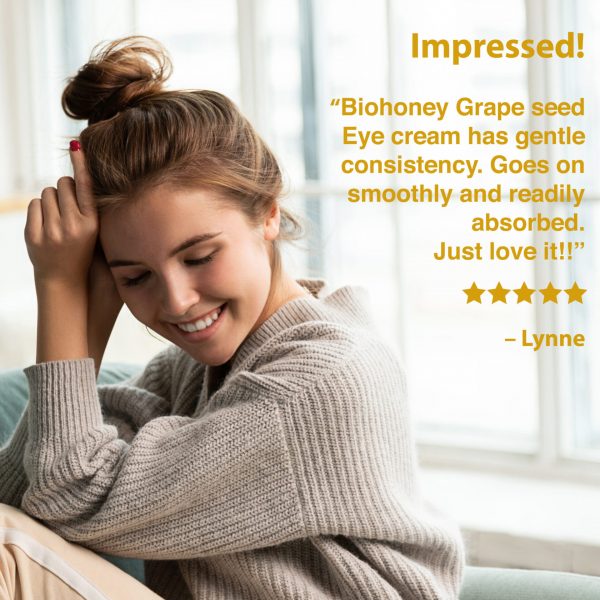 Biohoney Augencreme Anti-Aging (Granatapfelkern & Avocado) – Bild 4